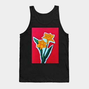 Daffodil Dream w background Tank Top